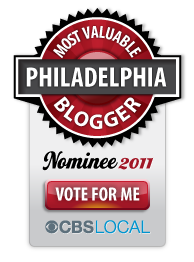 I was nominated for CBSPhilly's Most Valuable Blog contest