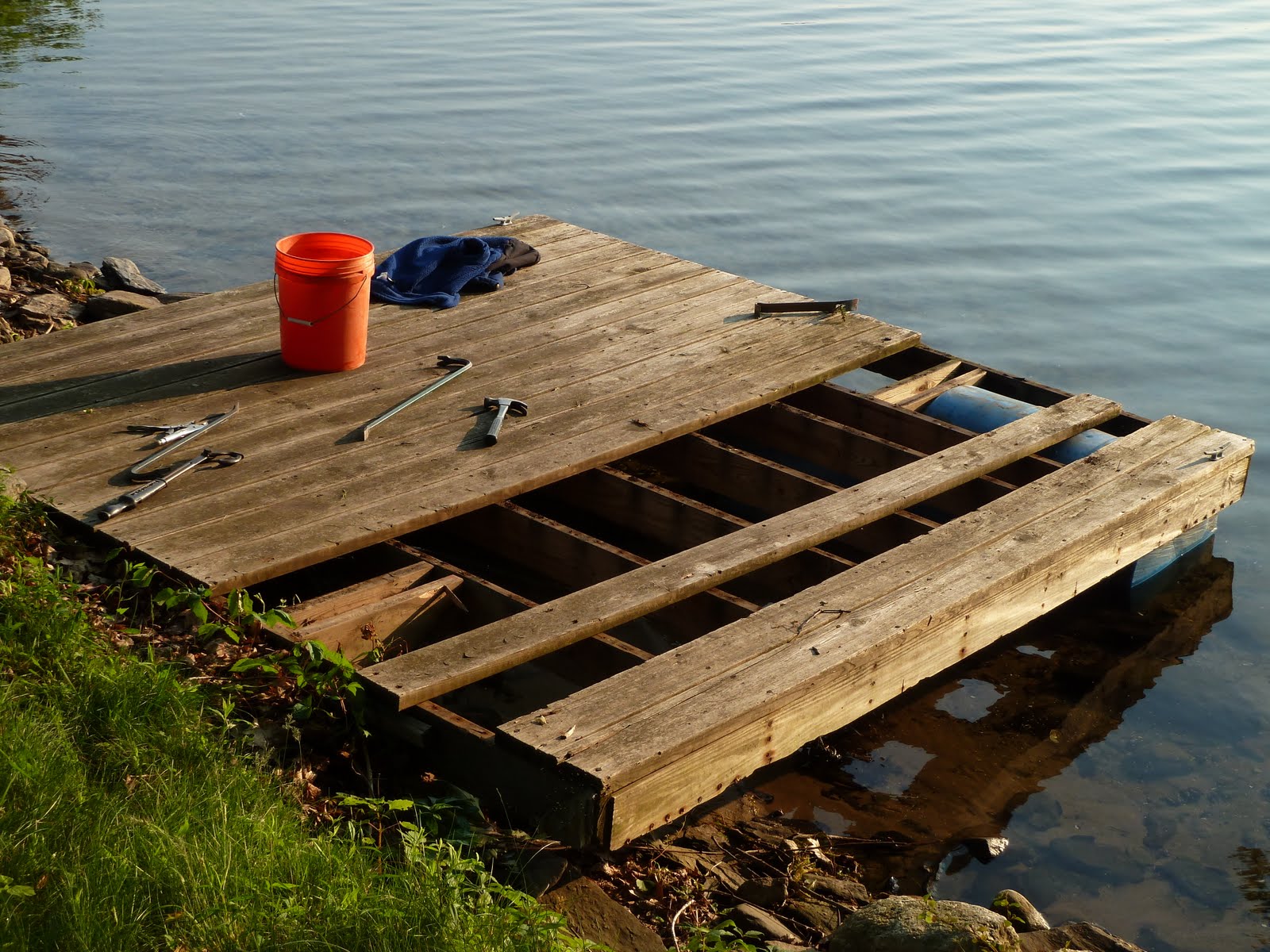 thewhalomhouse Removing the old dock