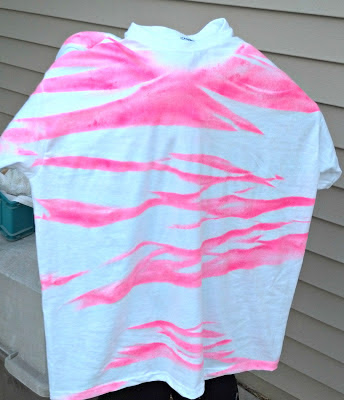 DIY Zebra Striped Painted Shirt