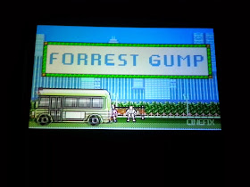Screenshot of the title of an 8-Bit interpretation of the movie Forrest Gump.