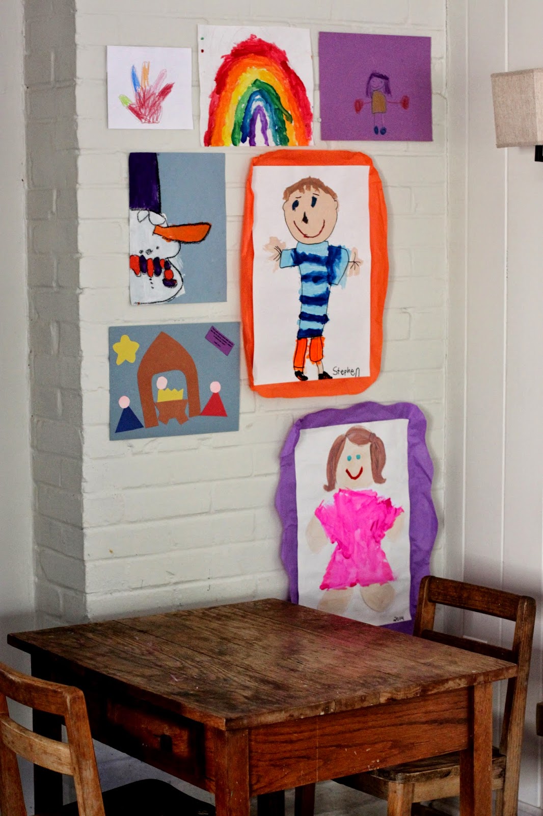 Somehow We Manage Easy, Cheap Way to Hang Kids' Artwork