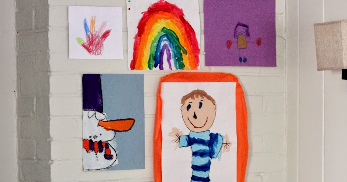 Somehow We Manage Easy, Cheap Way to Hang Kids' Artwork