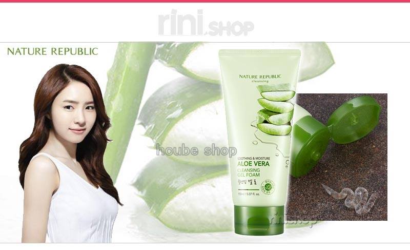 nature republic soothing moisture aloevera cleansing gel nature republic soothing moisture aloevera cleansing gel