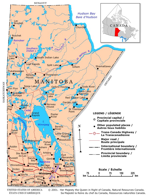 Tallest Building Map of Manitoba Province Pictures