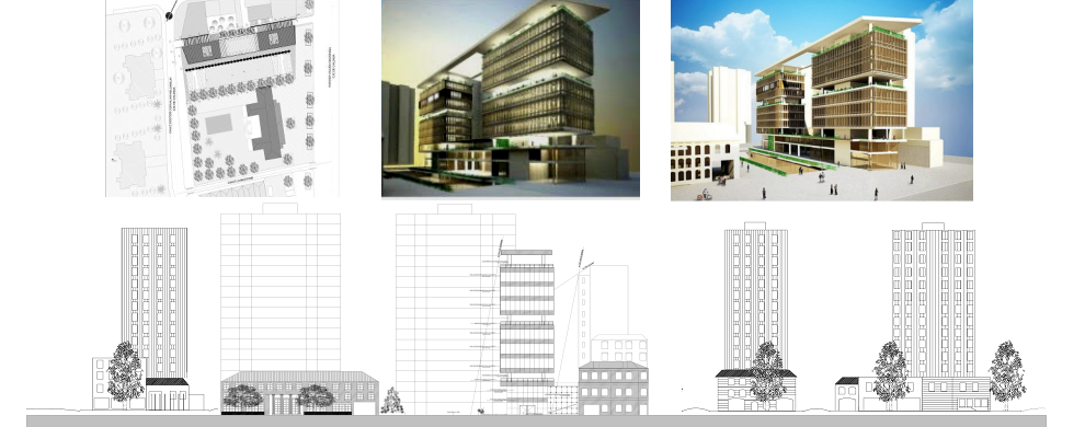 Boceto Académico Edificio Diplomático - Arqto Marco Muñoz Ortiz