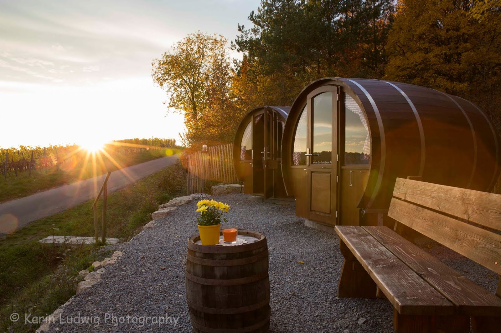 Schlafen Im Weinfass wine barrel room
