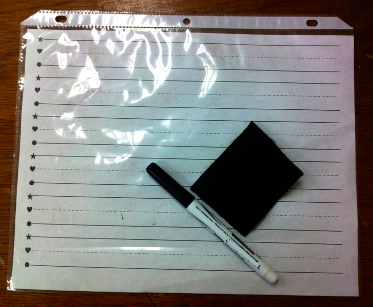 Kindergarten Kids At Play DIY Dry Erase Boards