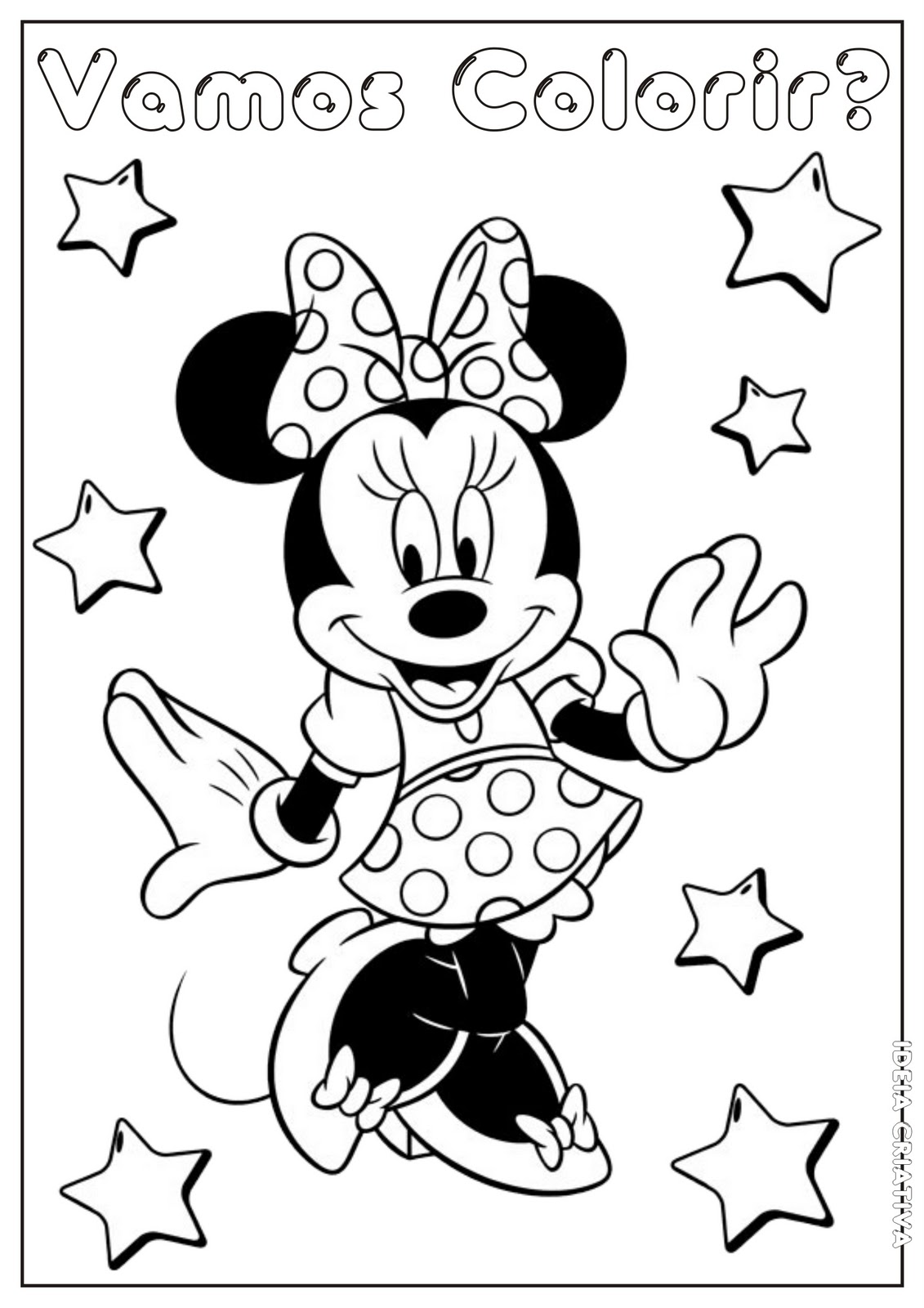 Desenhos da Minie Mouse Para Colorir ~ Imagens Para Colorir