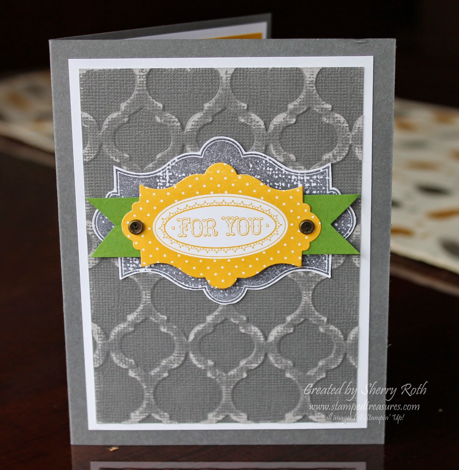 Sherry"s Stamped Treasures Layered Labels and Core'dinations Cardstock