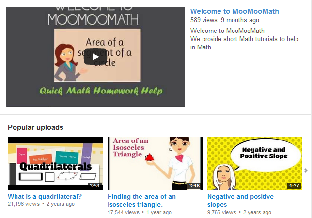 MooMooMath YouTube