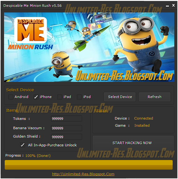 DESPICABLE ME HACK