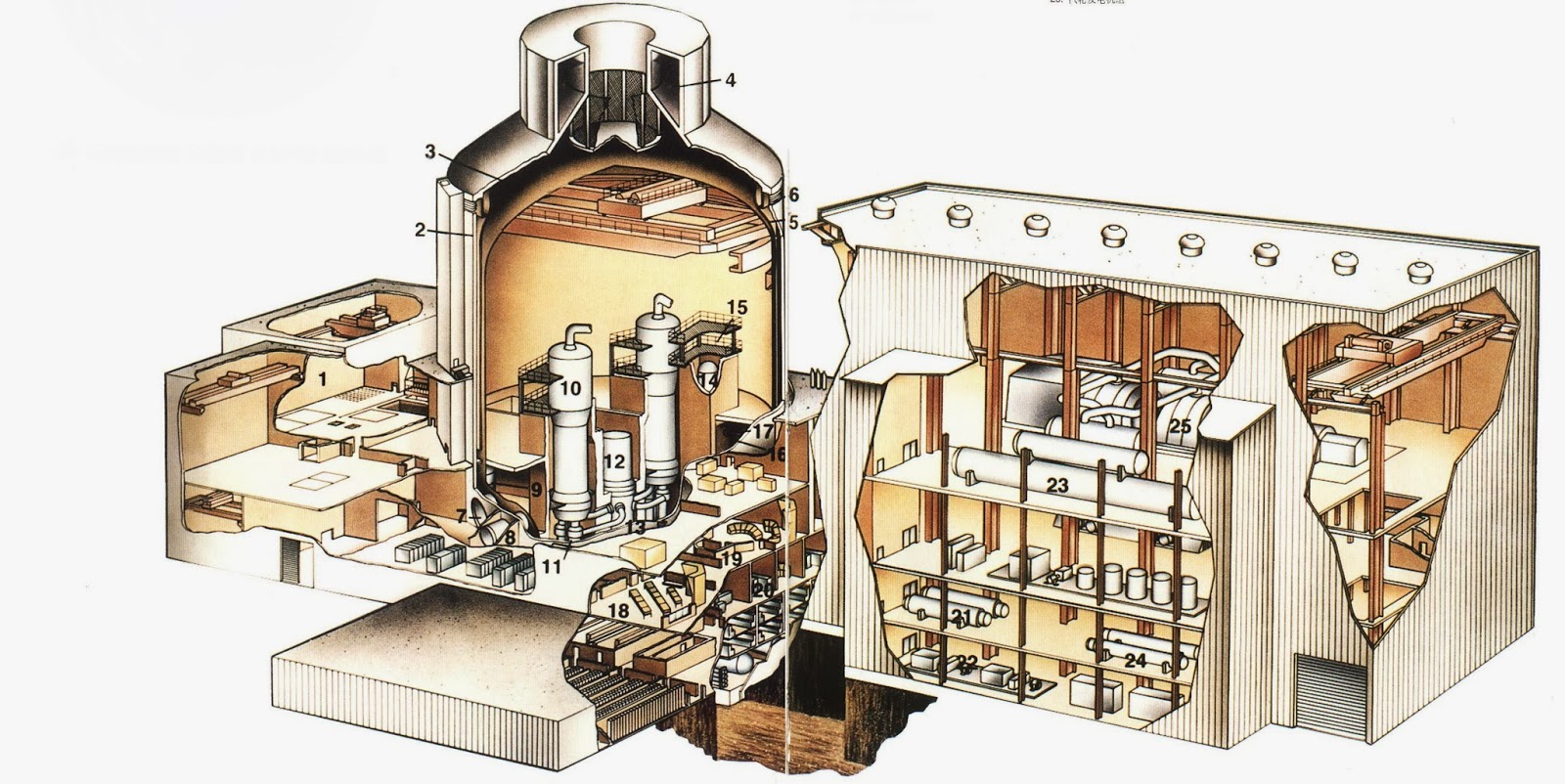 Advanced pressurized water reactor nuclear power plant general layout