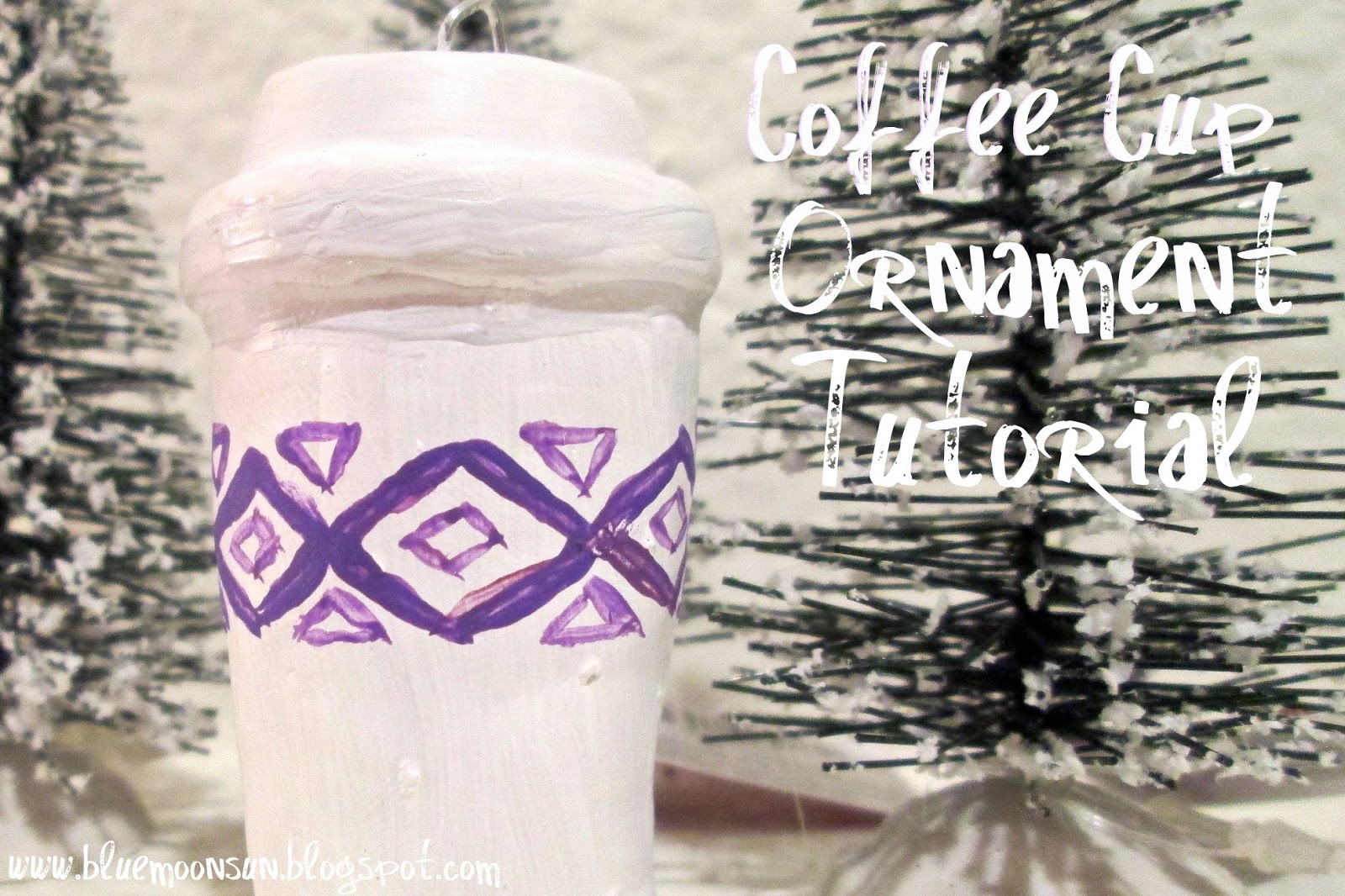 Blue Moon Sun DIY Coffee Cup Ornament Tutorial