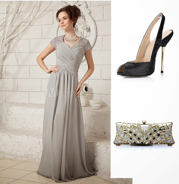 Venta > zapatos para vestido gris de fiesta > en stock