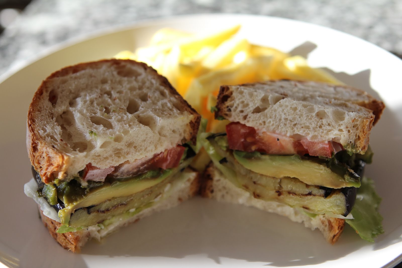 Sunday's Recipe eggplant and avocado sandwich Styleseeking Zurich
