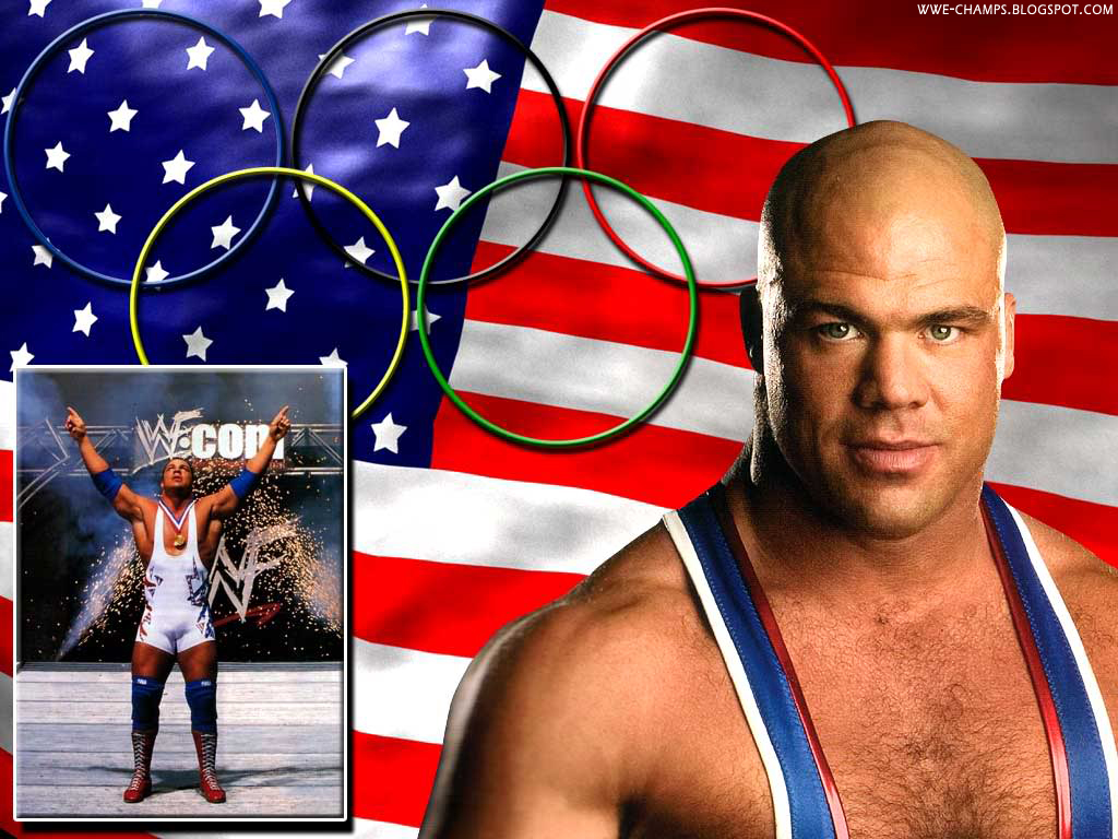 WWE CHAMPS 'THE WRESTLING MACHINE' KURT ANGLE