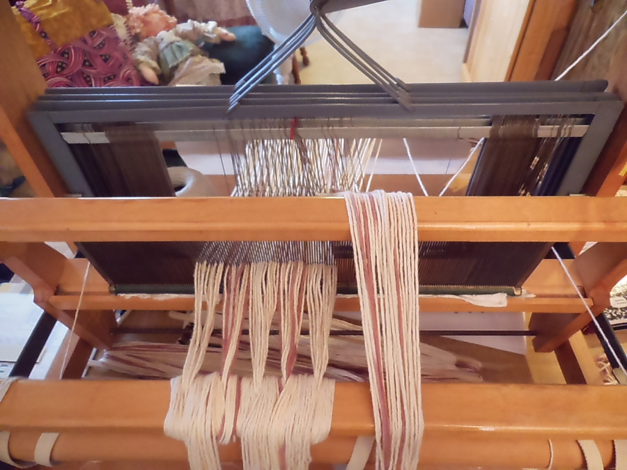 GingersDolls Weaving Loom setup