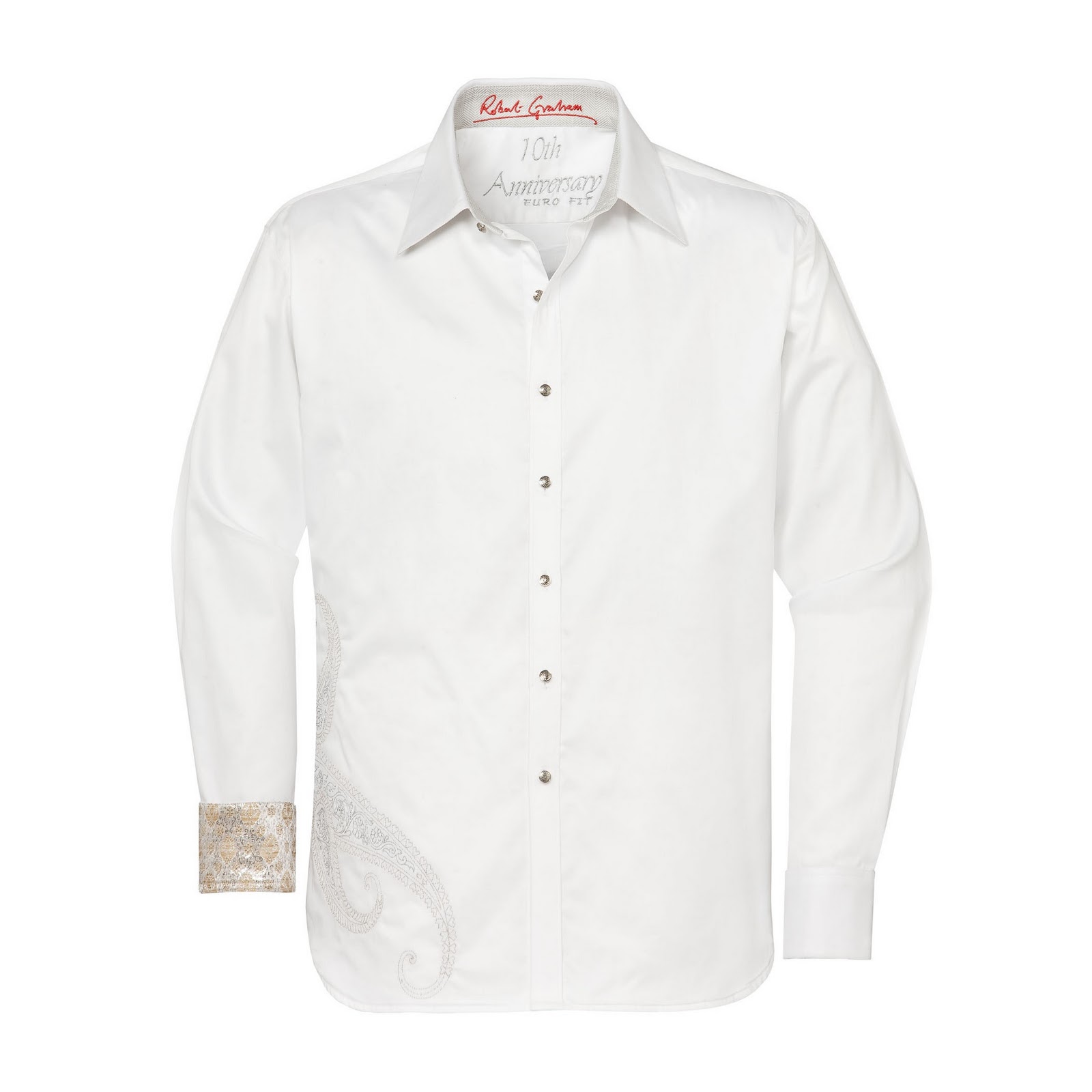 robert graham white dress shirt