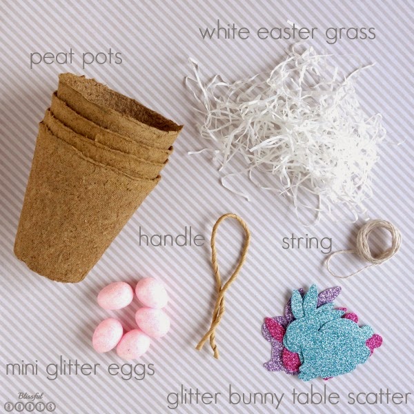 Mini Peat Pot Easter Baskets from Blissful Roots