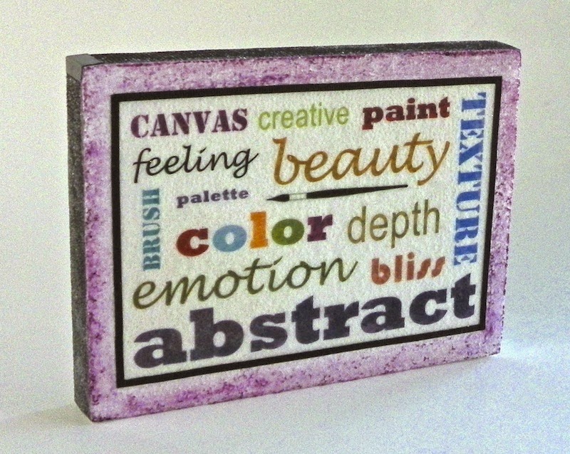 Word mosaic with Craft Attitude and Smoothfoam plus a giveaway!