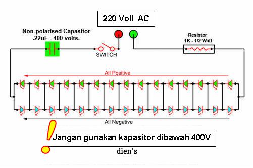 Aku Dan Perasaanku Rangkaian Lampu Led Untuk Penerangan Rumah