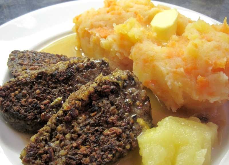Lynne's Dinners Burns Night Supper Fried Haggis & Clapshot with