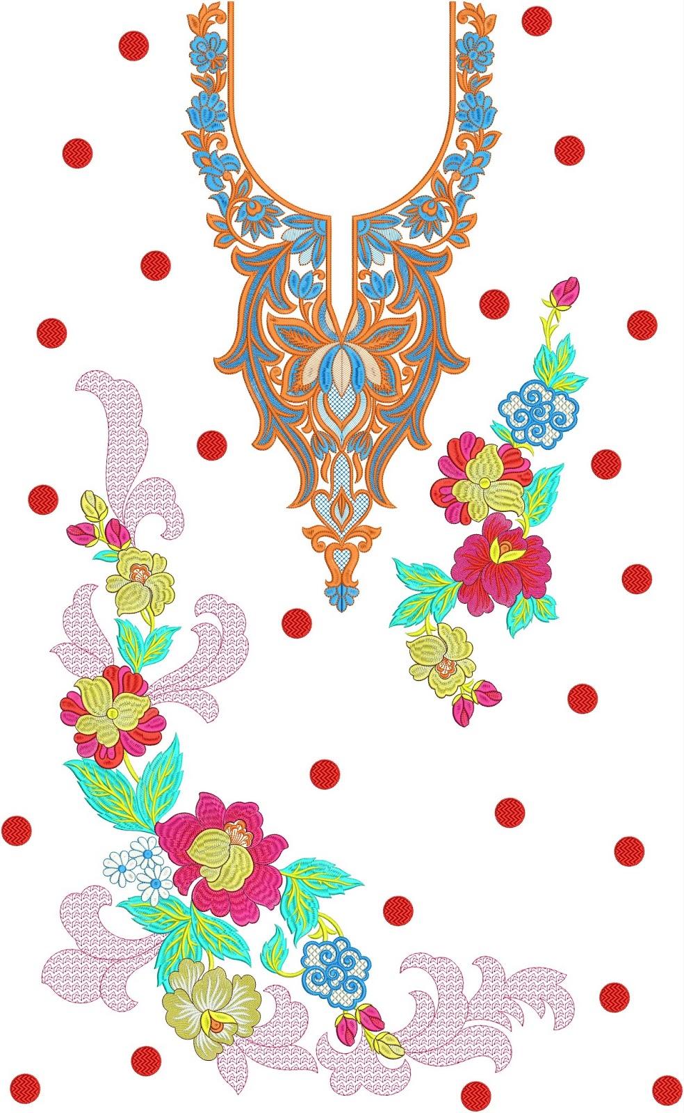 Embdesigntube Karachi Fashion Neckline Embroidery Designs
