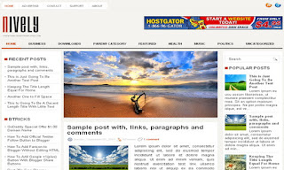 Nively Blogger Template