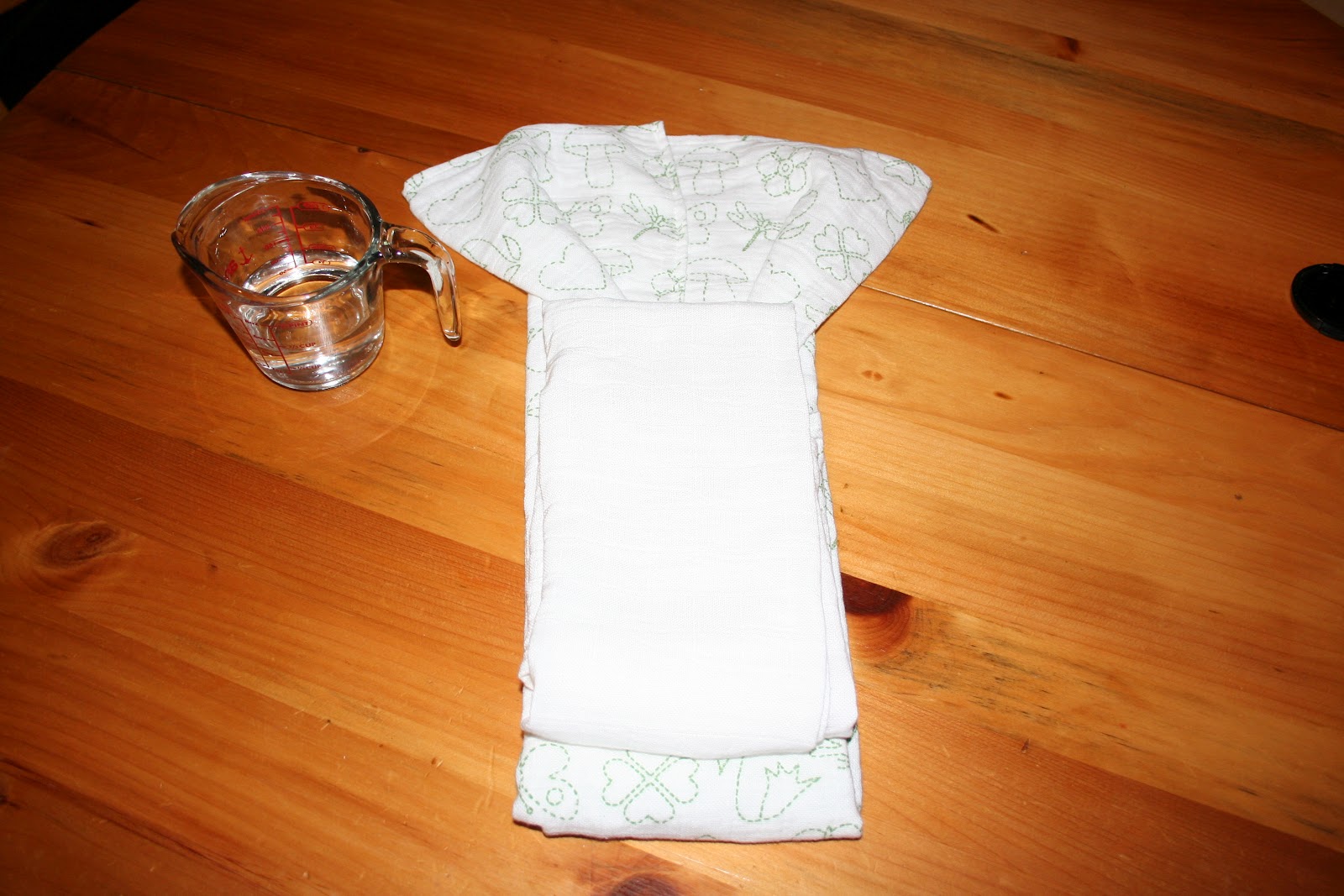 Crunchy Green Health Nut Using Ikea "burp" cloths as Flat diapers