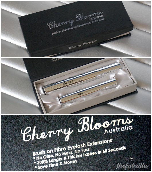 Cherry Blooms Australia Brush on Fibre Eyelash Extension, Review, Before/After Photos