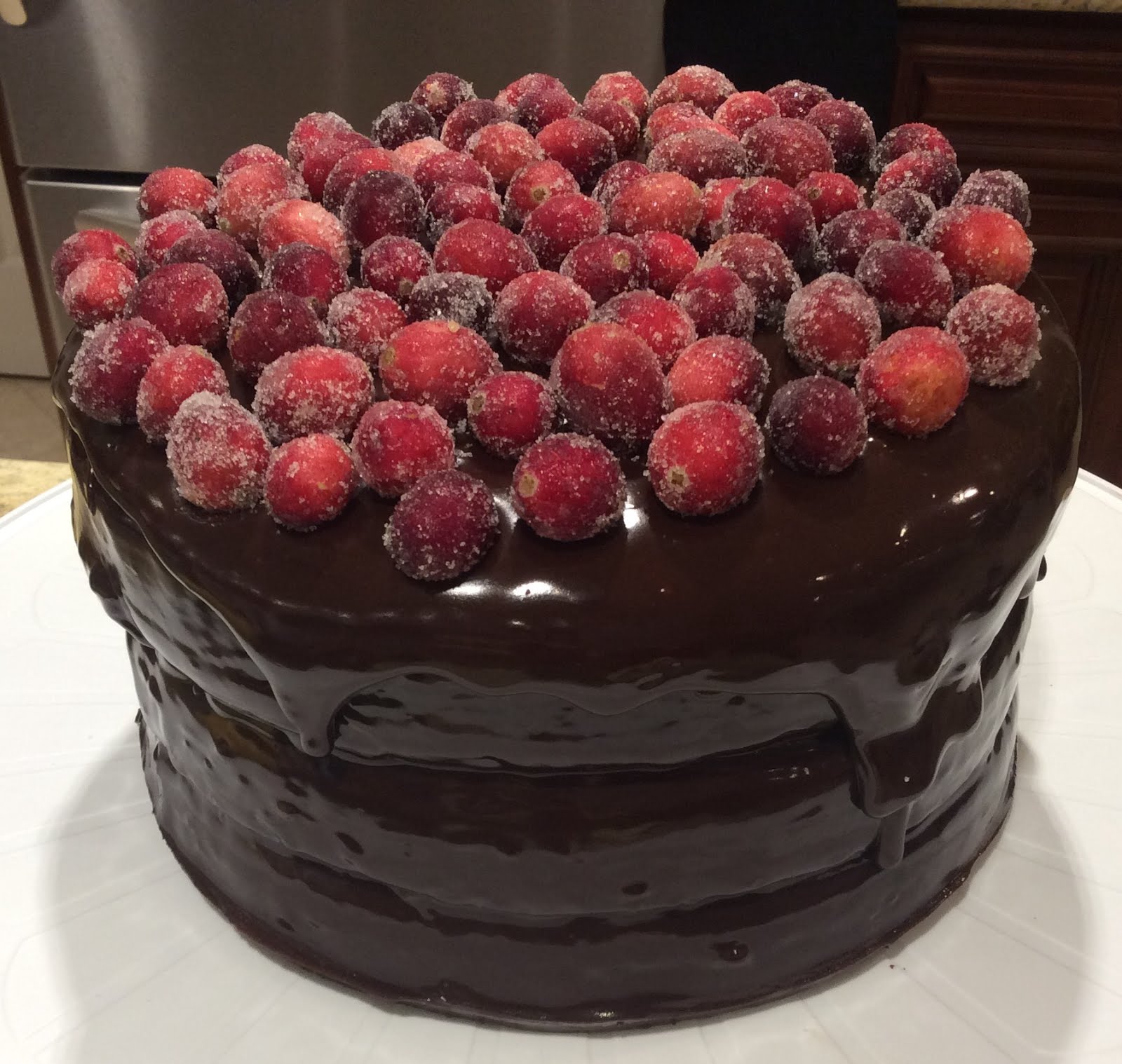 Dishes with My Dish Triplelayer sour cream chocolate cake