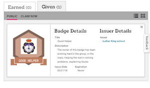 Credentials for my 1st designed badge