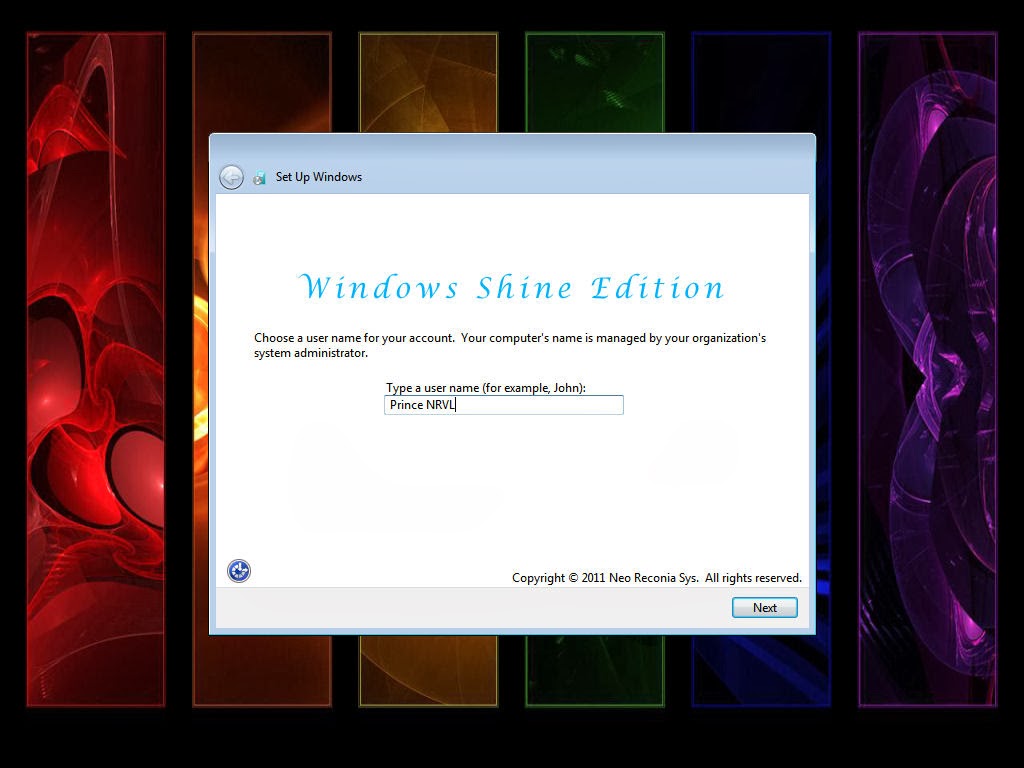 Windows 7 Shine Edition. 2
