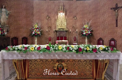 Flores Ciutad - Decoracion iglesia boda