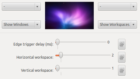 Ubuntu Tweak - Workspace Settings