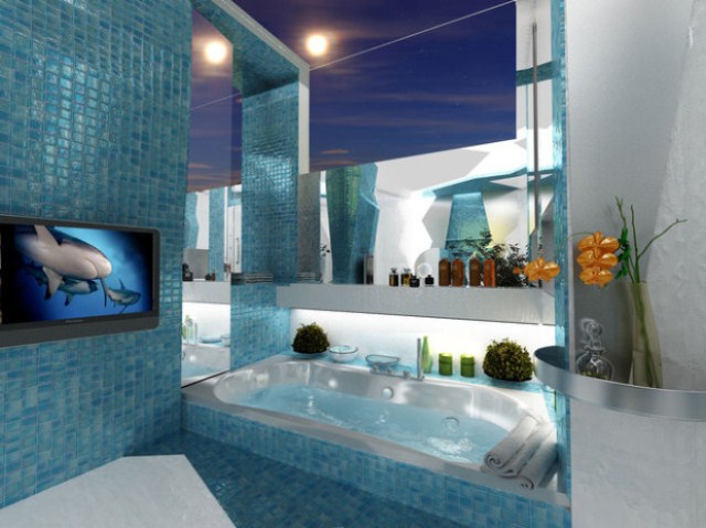 Futuristic Bathroom Design Idea