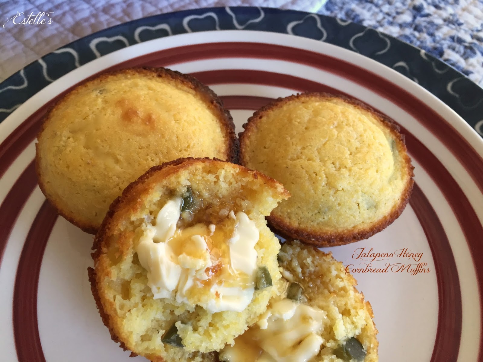 Estelle's JALAPENO HONEY CORNBREAD MUFFINS....PERFECT WITH SMOKED BRISKET!