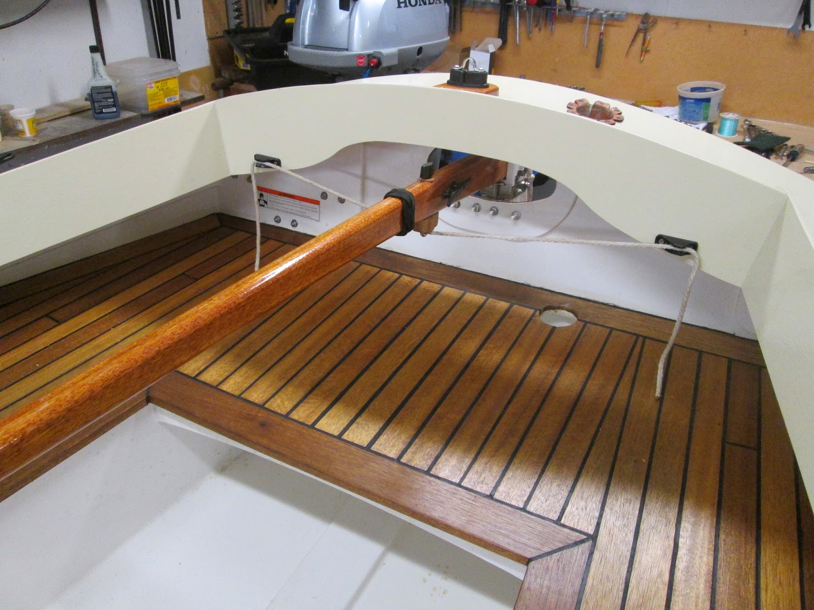 Joel's Navigator Site How to build an adjustable tiller lock for a