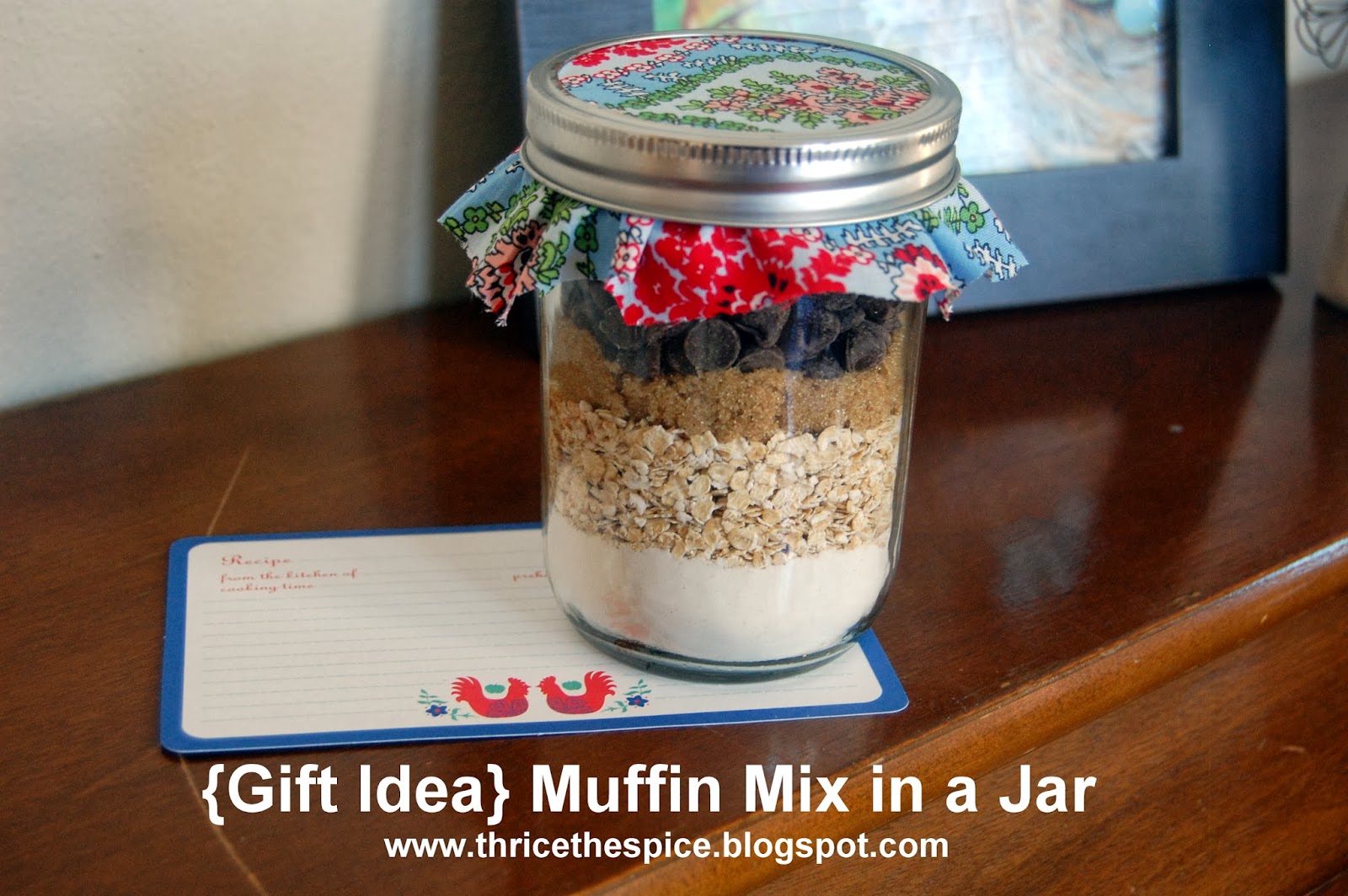 ThriceTheSpice {Gift Idea} Muffin Mix in a Jar