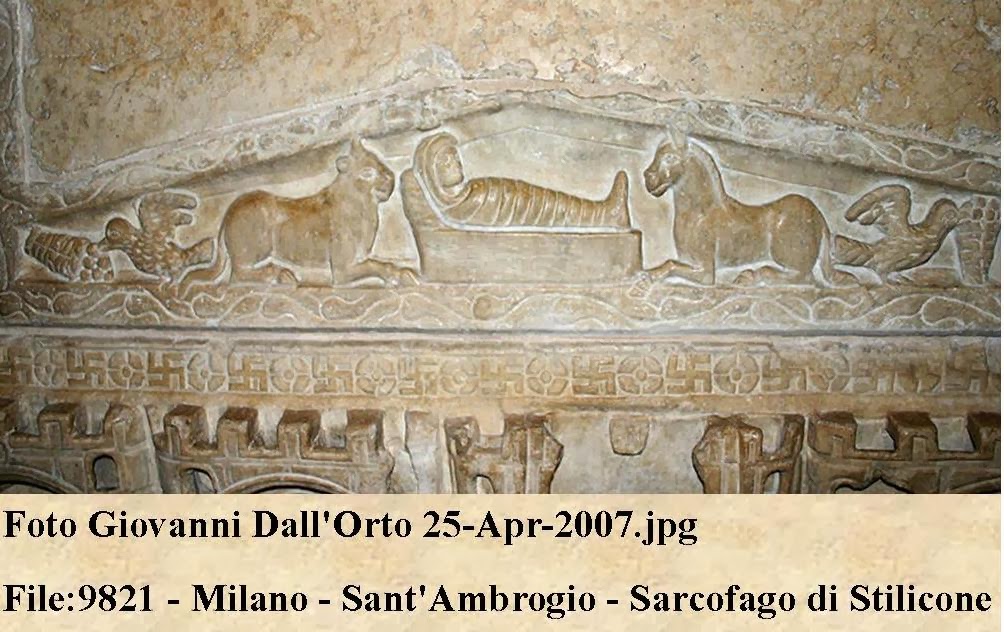 Nativité , le quatrième siècle, Milan dans images sacrée Milan+Crib+Frieze