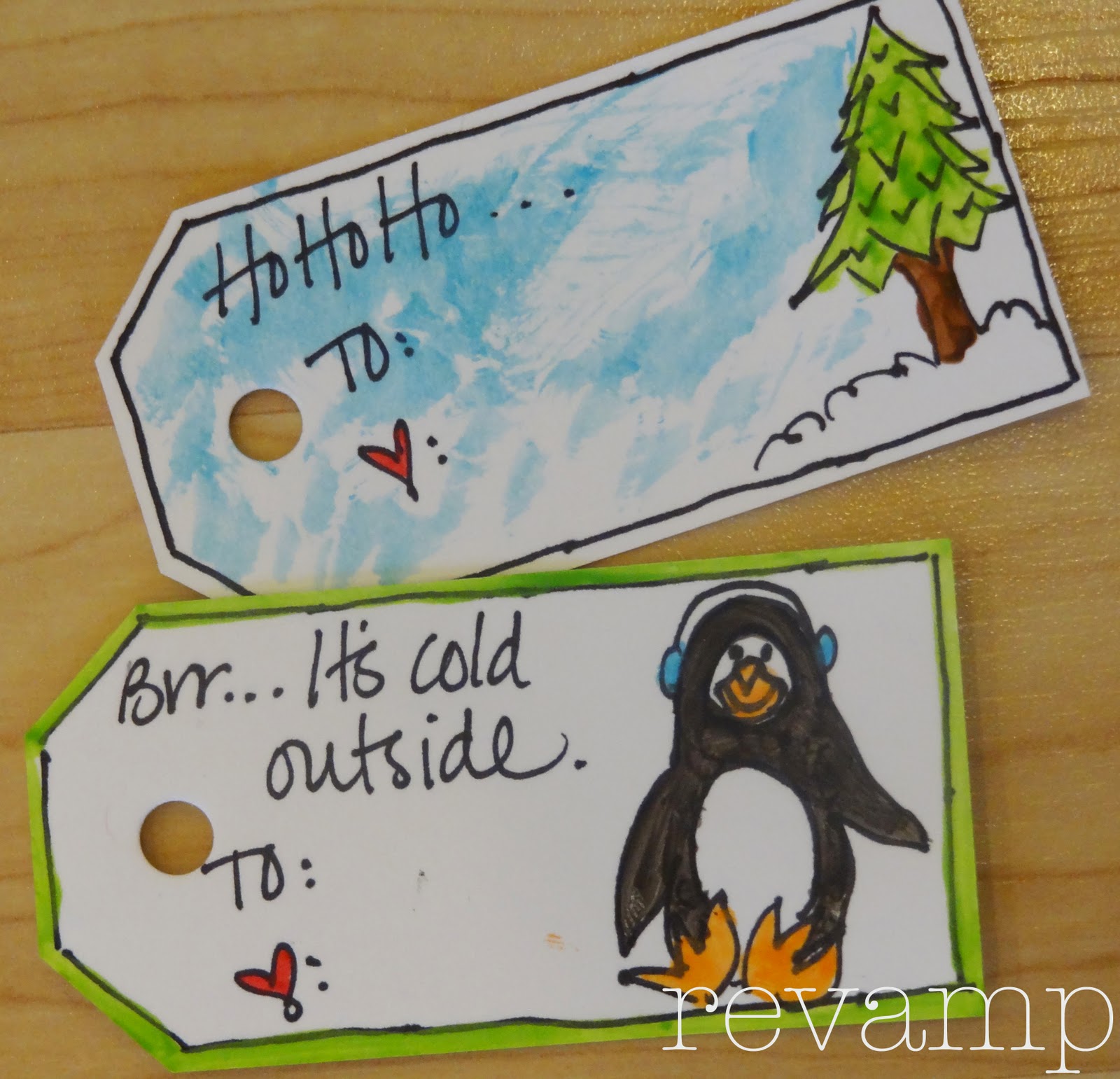 DIY // Handmade Holiday Gift Tags Revamp Homegoods