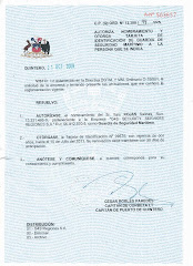 CERTIFICACION SEGURIDAD MARITIMA DE CHILE