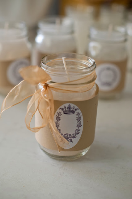 DIY canning jar candle tutorial + FREE printable labels