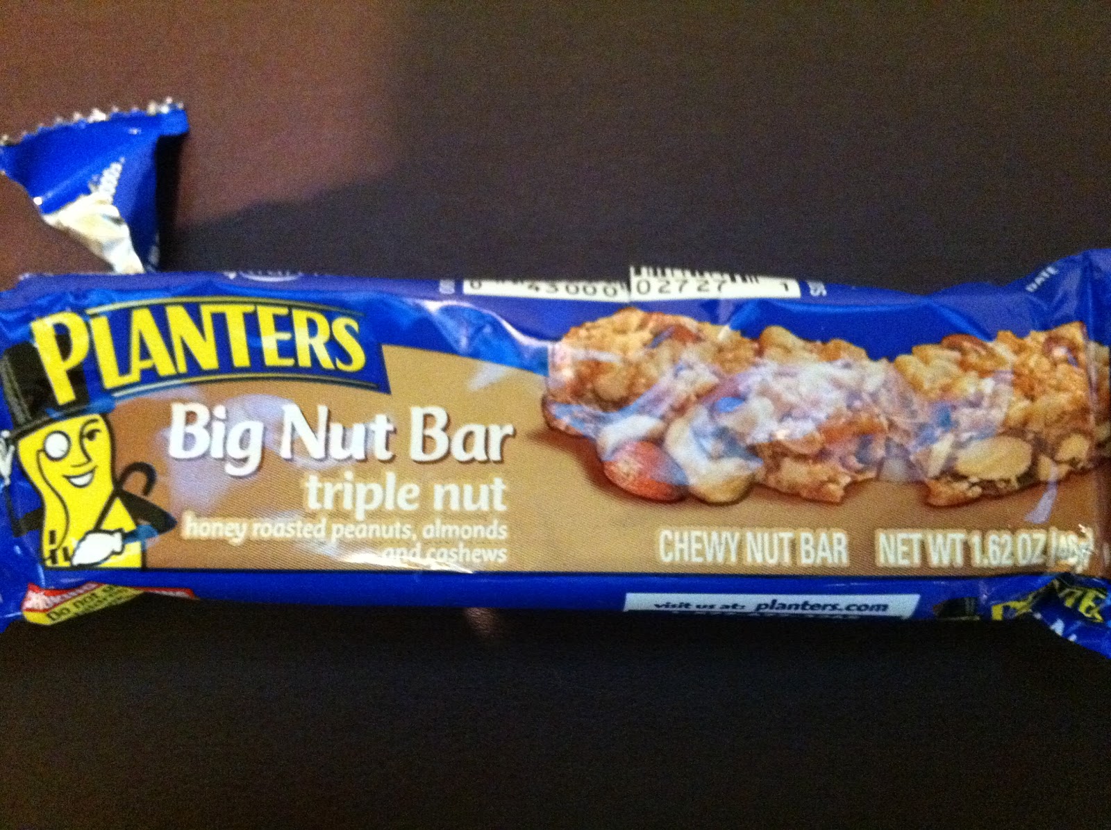 Crazy Food Dude Review Planters Triple Nut Big Nut Bar
