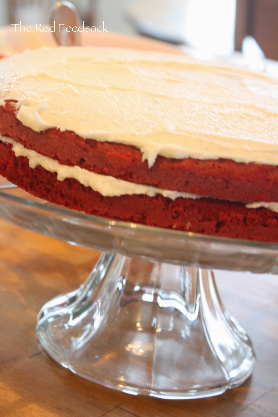 The Red Feedsack: For the Love of Red Velvet cake that is!