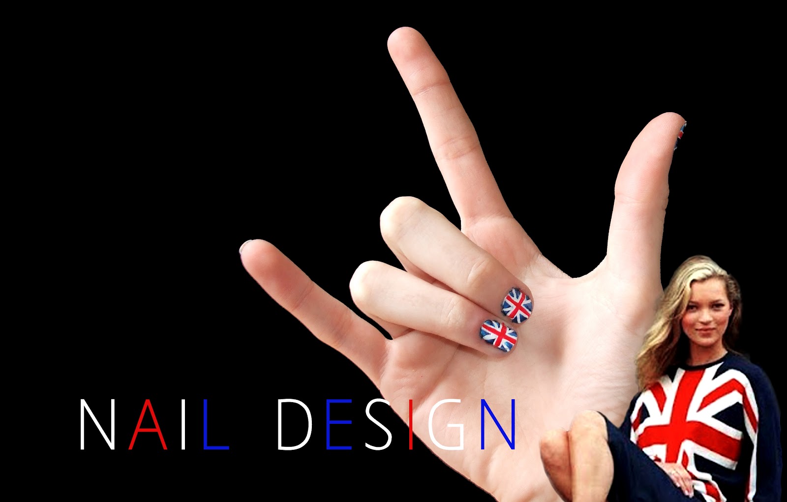 In honor of London Fashion week, I have made an original nail design