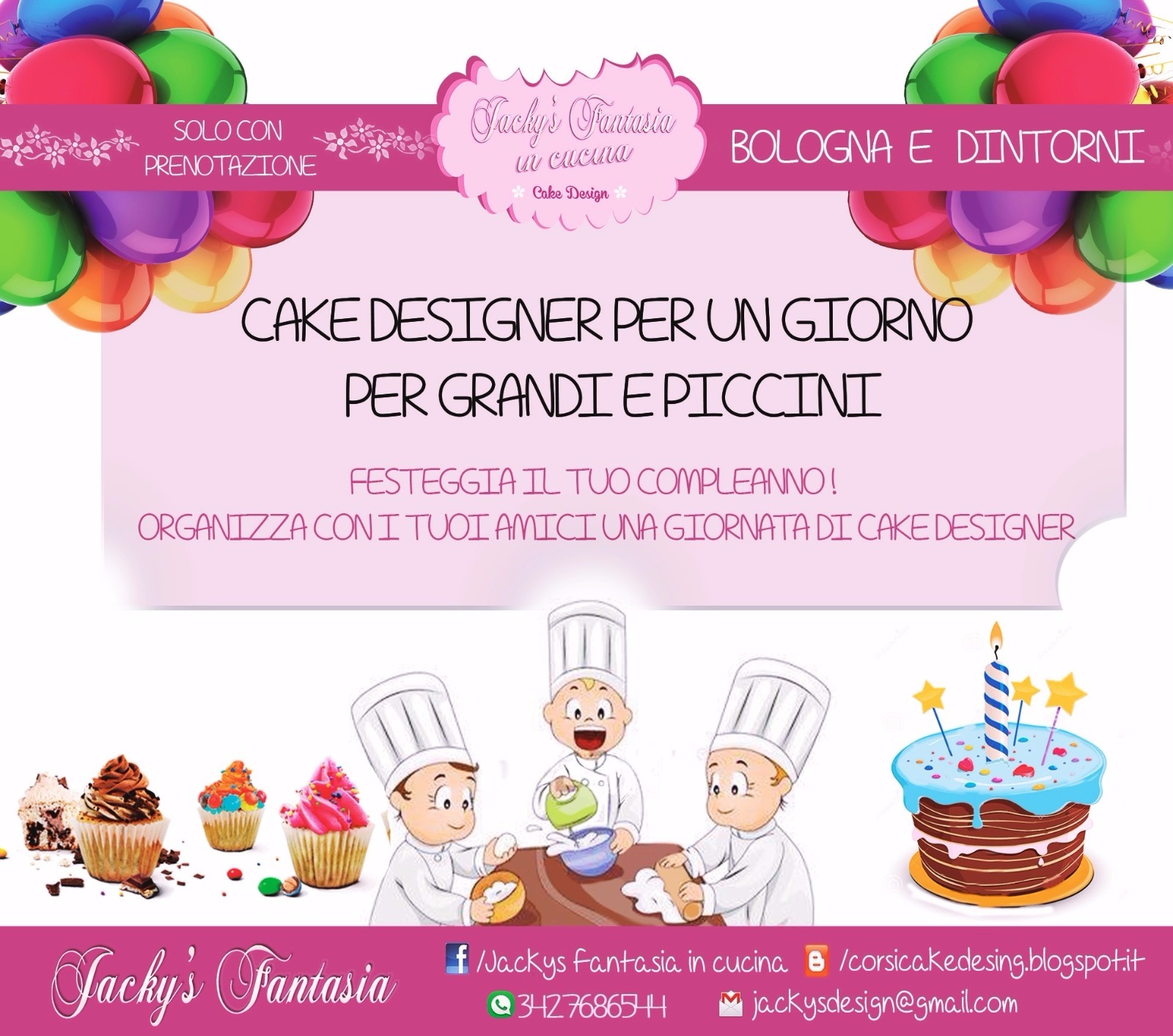 CAKE DESIGNER PER UN GIORNO!