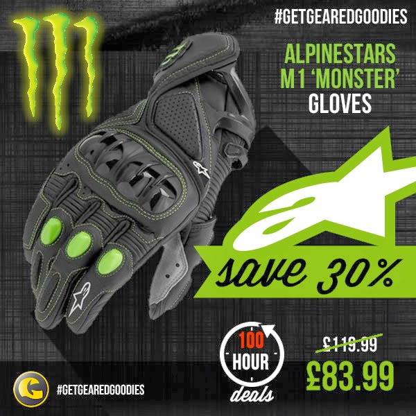 #GetGearedGoodies - Save on Alpinestars Gloves - www.GetGeared.co.uk