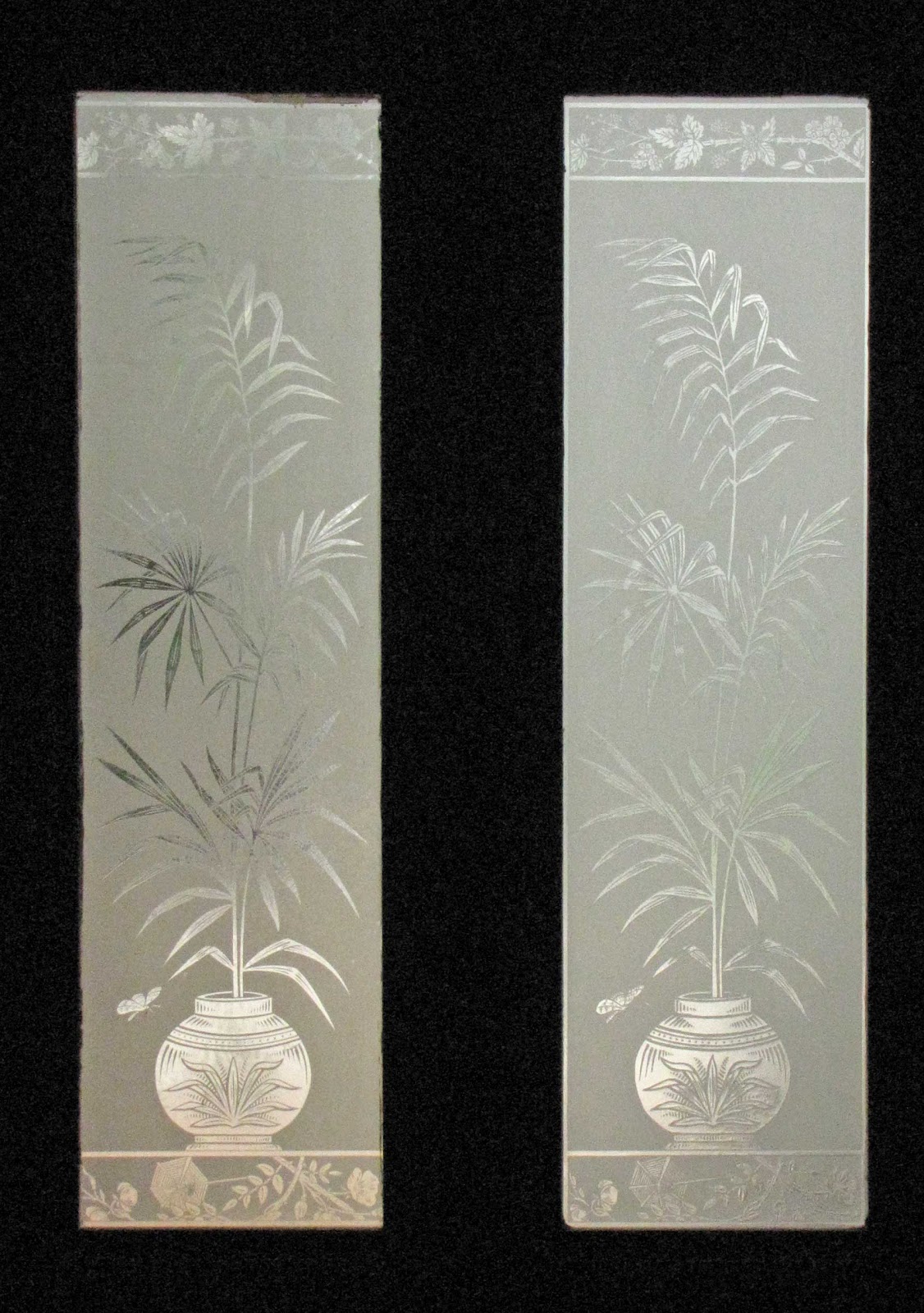 Verrier Etched Glass Repaired