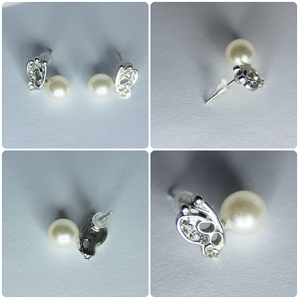 Korean Fashion Style Exquisite Butterfly Shape Olivet Earrings